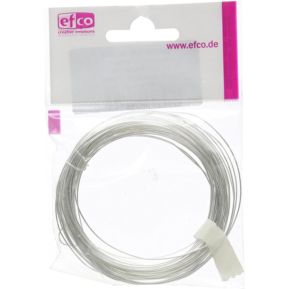 Efco Silver Plated Copper Wire 0.60mm x 10m RRP 2.95 CLEARANCE XL 2.50